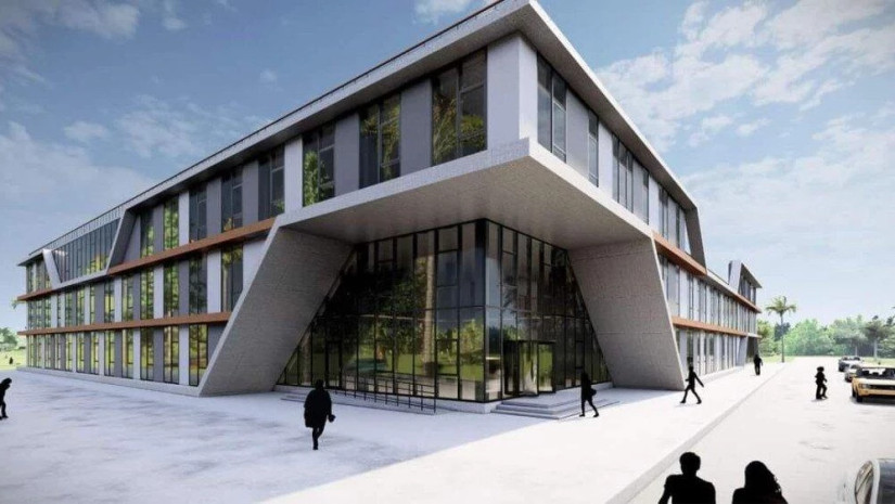 Construction of the building of "Blacks" College (Batumi)
