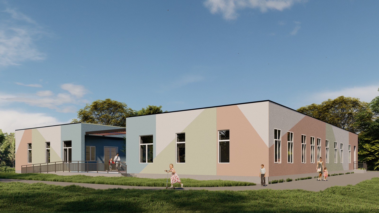 Construction of the Naesakovo Kindergarten in Abasha Municipality
